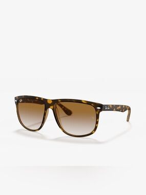RAY-BAN Sunglasses and Case Boyfriend Light Havana Tortoise Shell Brown Shades